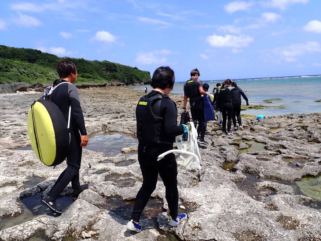 2. 足の着く浅瀬からゆっくりエントリー